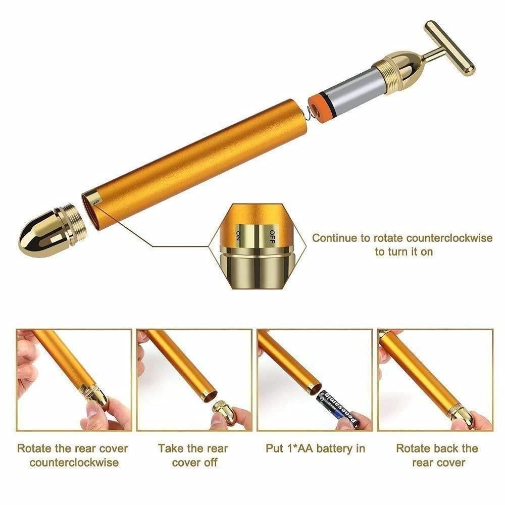 Facial Massager Energy Beauty Electric Roller Bar