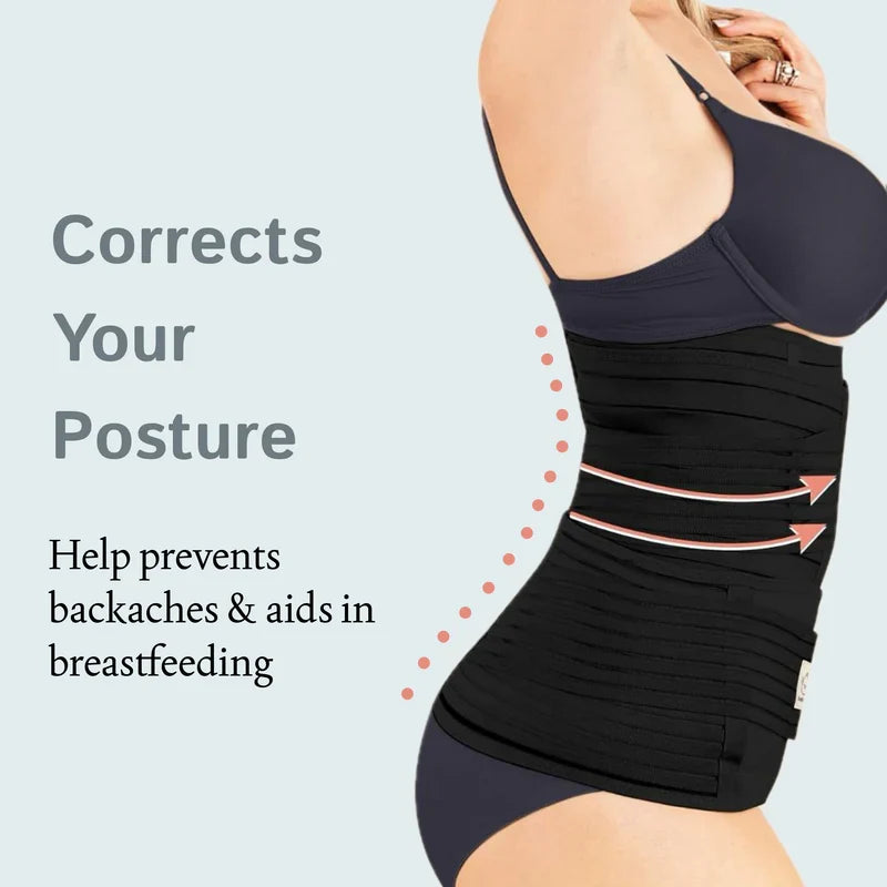 Home of Wellness 3-in-1 Postpartum Belly Belt | Medical-Grade Fabric | Breathable | Skin Friendly| 1 Year Warranty