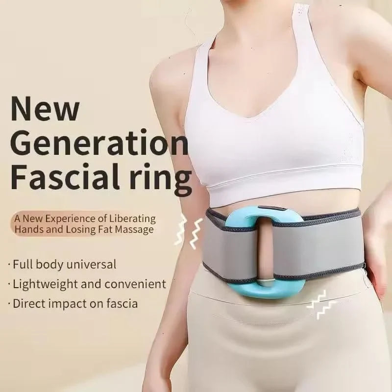 Wellness Fascial Ring Belly Slimming Belt | Vibrating Massage + Lipolysis | 10 Min/Day