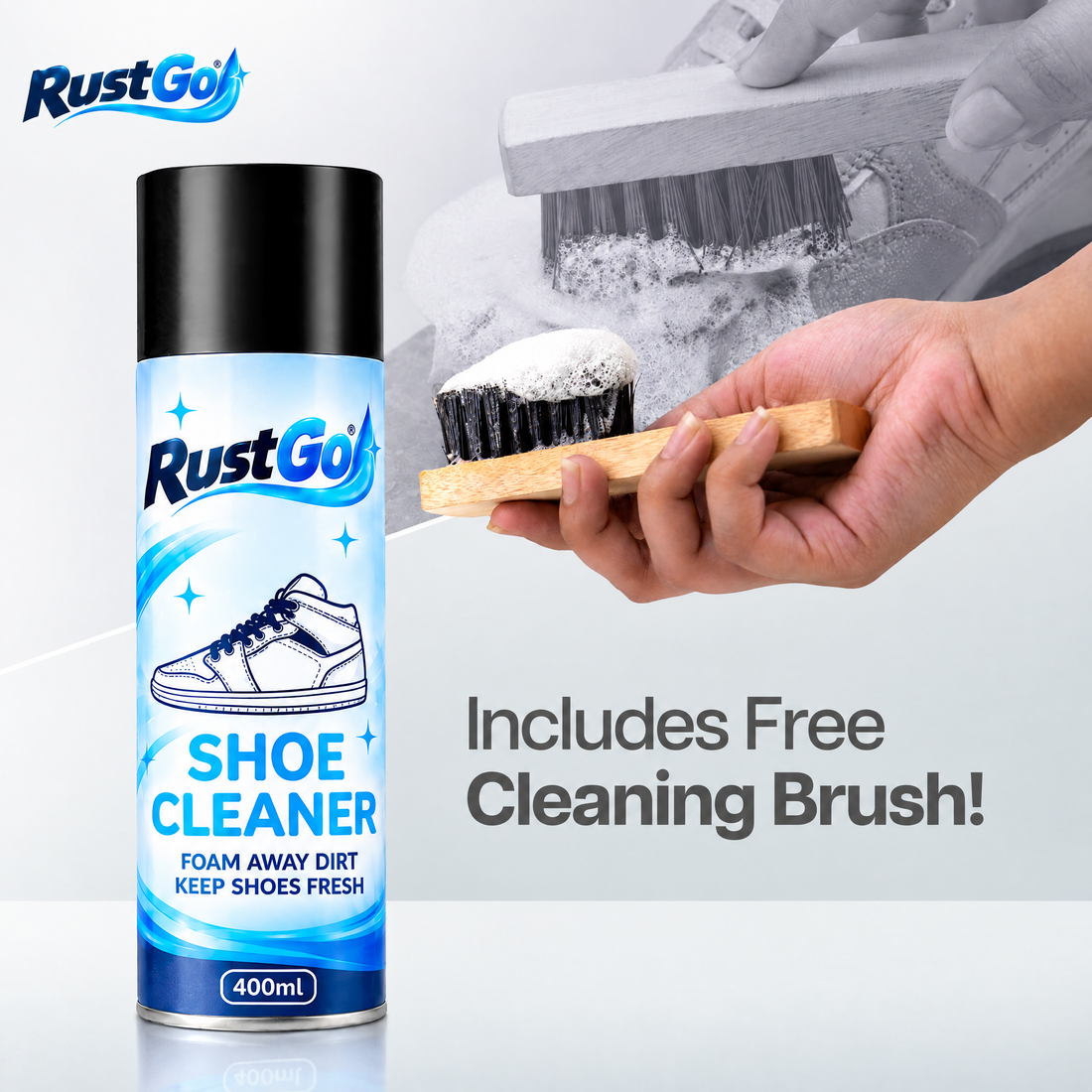 Includes free cleaning brush