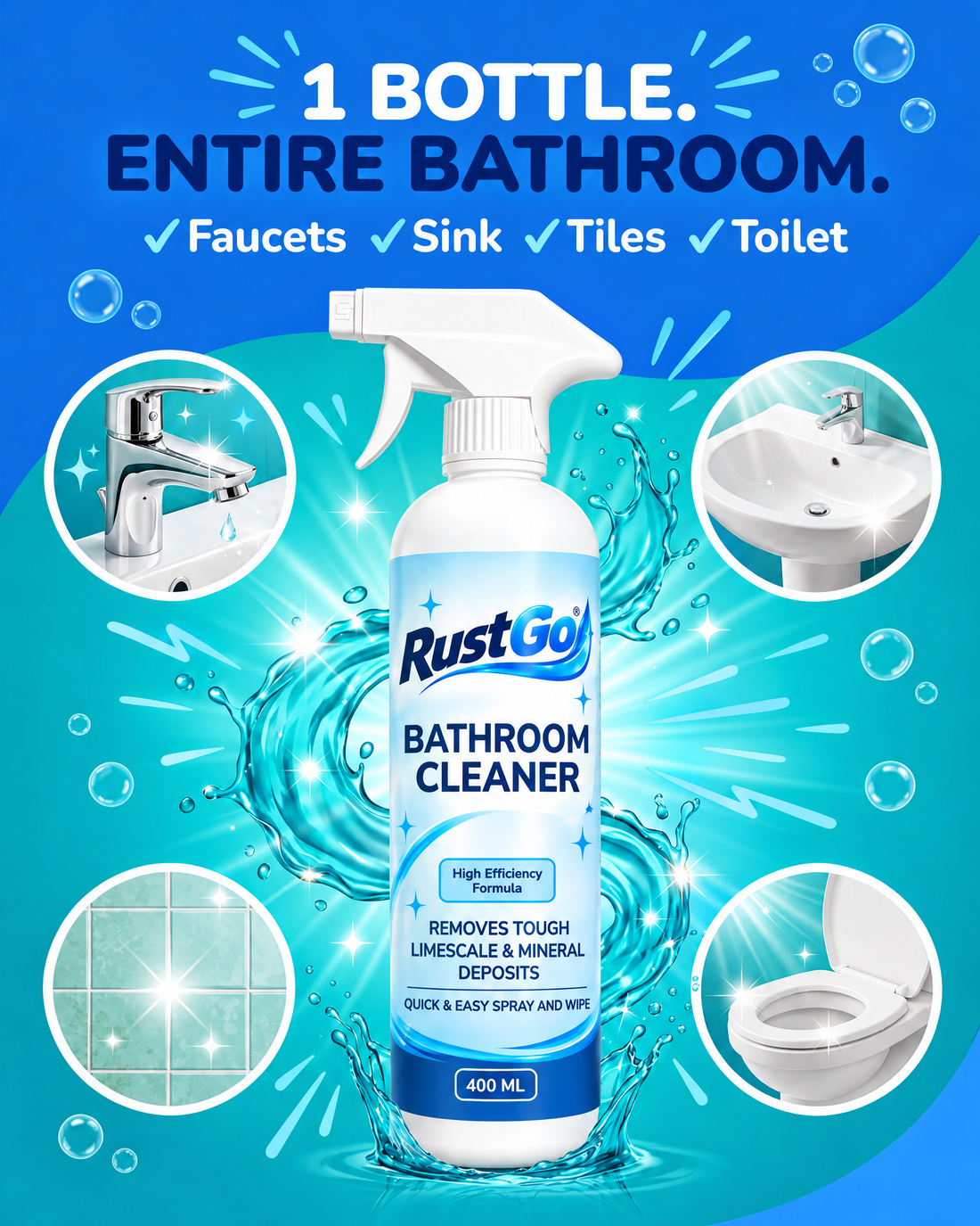 One bottle for the entire bathroom
