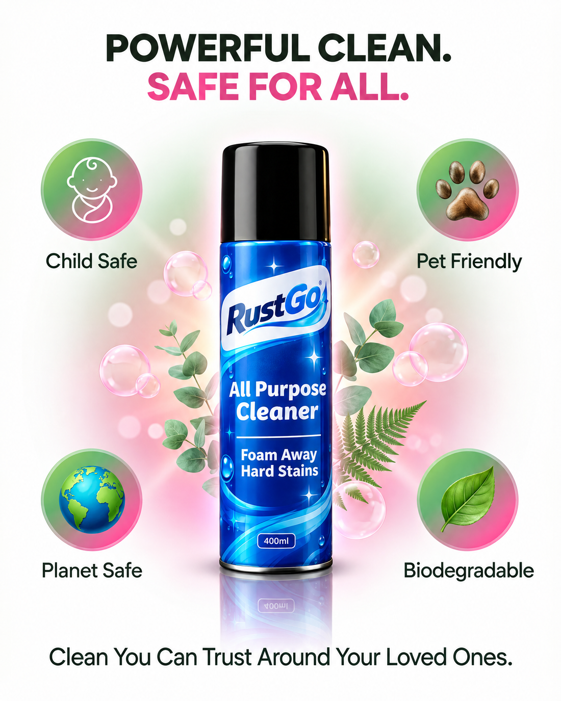Powerful clean, safe for all