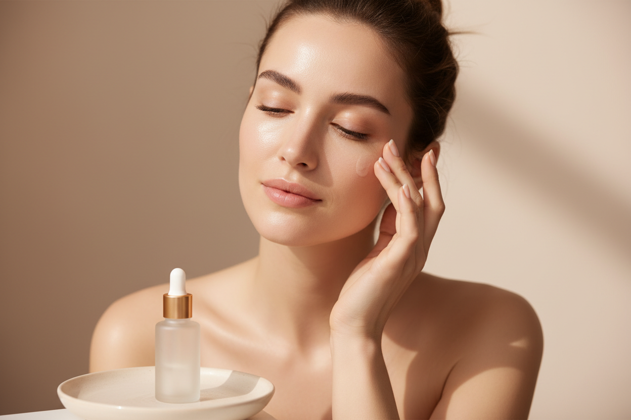 Minimalist Skincare Woman